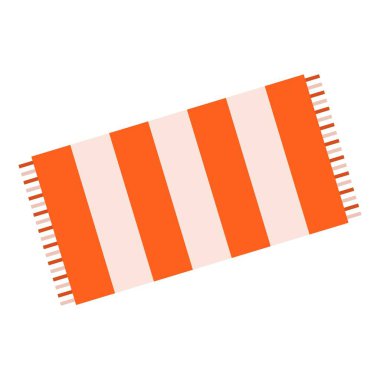 Plaj havlusu düz clipart vektör çizimi