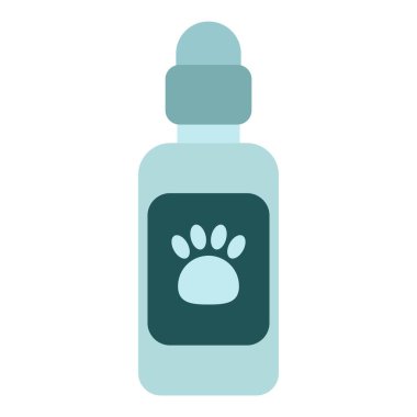 evcil şampuan düz clipart vektör çizimi