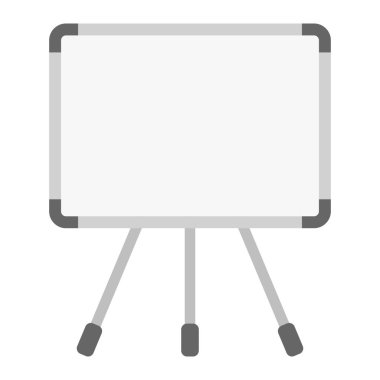 beyaz tahta düz clipart vektör çizimi