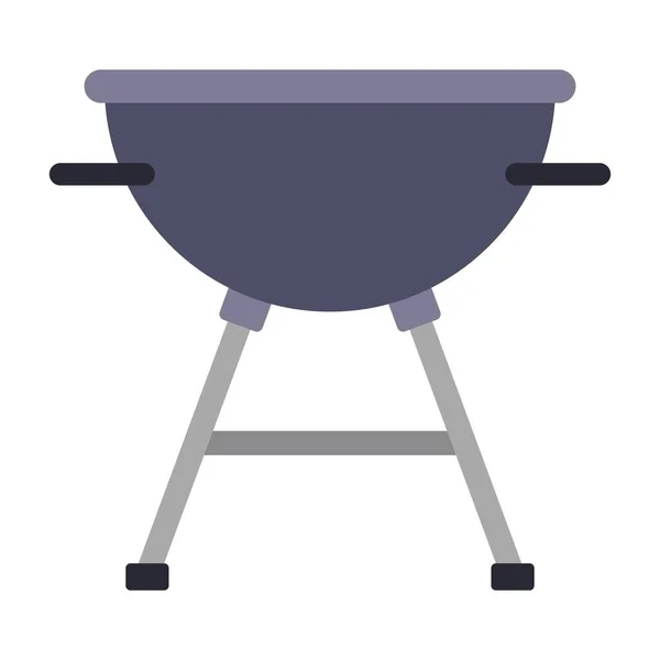 Barbacoa Parrilla Plana Clipart Vector Ilustración — Archivo Imágenes Vectoriales