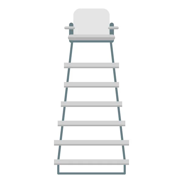 Tennis Referee Chair Flat Clipart Vector Illustration — Stock Vector