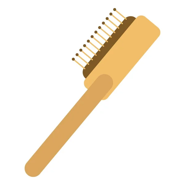Brosse Cheveux Plat Clipart Vecteur Illustration — Image vectorielle