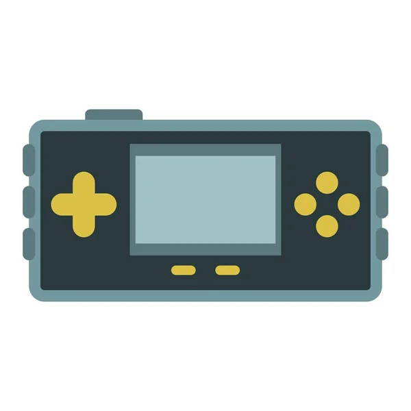 Portable Console Game Flat Clipart Vector Illustration — Stock Vector