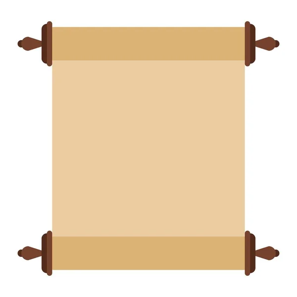 Старий Паперовий Рулон Плоский Кліпарт Векторні Ілюстрації — стоковий вектор