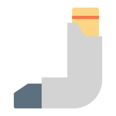 astım düzlüğü klipart vektör çizimi