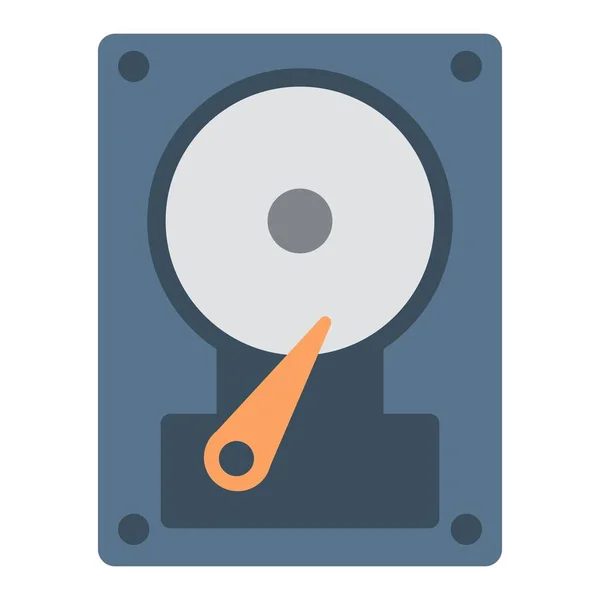 Disque Dur Plat Clipart Vecteur Illustration — Image vectorielle