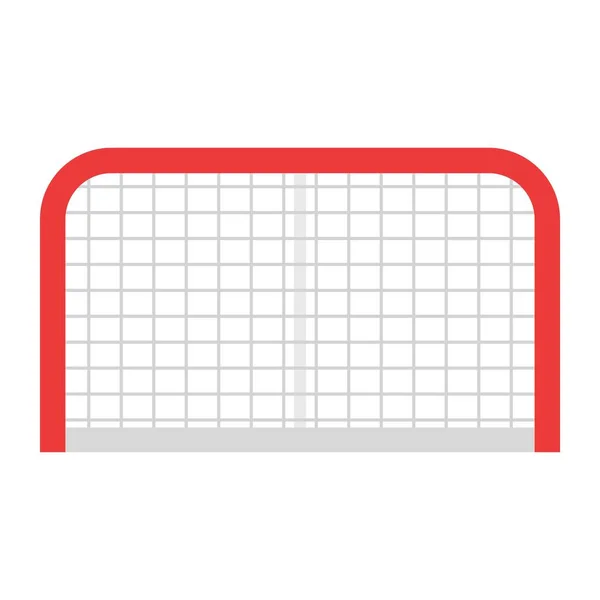 Illustration Vectorielle Clipart Plat Net Hockey — Image vectorielle