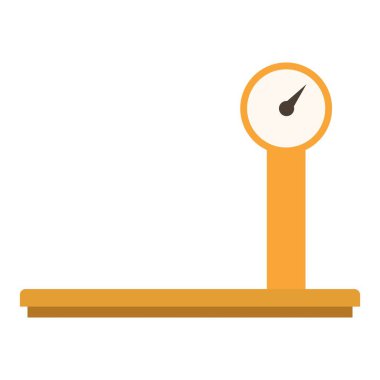 endüstriyel kargo ölçekleri düz clipart vektör çizimi