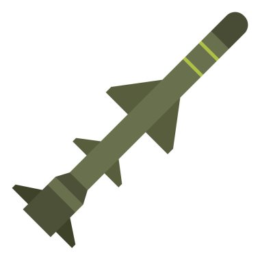 füze askeri düz clipart vektör çizimi