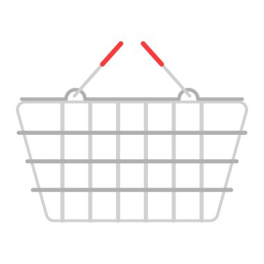 Metal süpermarket düz clipart vektör çizimi