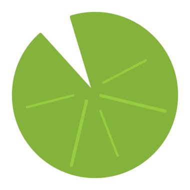 Zambak yastığı düz clipart vektör çizimi