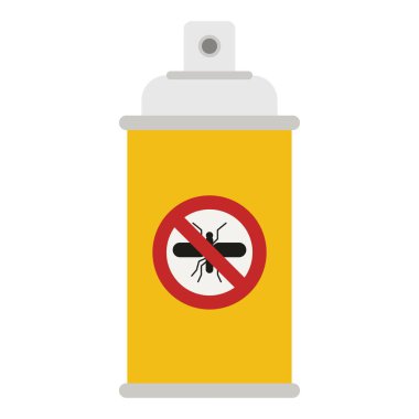 böcek spreyi düz clipart vektör çizimi