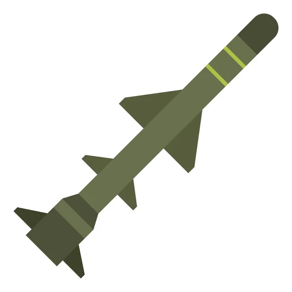 Rakete Militär Flache Cliparts Vektor Illustration — Stockvektor