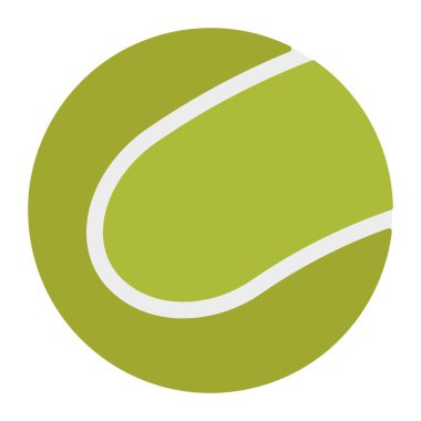Tenis topu düz clipart vektör çizimi