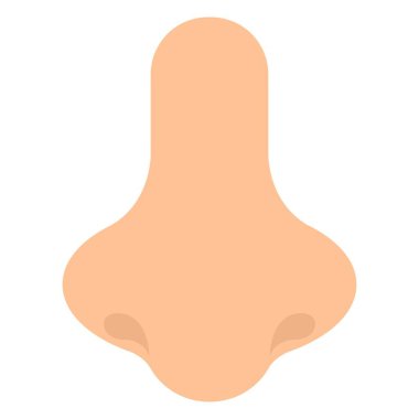 burun düz clipart vektör çizimi
