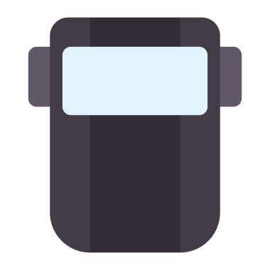 Kaynak maskesi düz clipart vektör çizimi