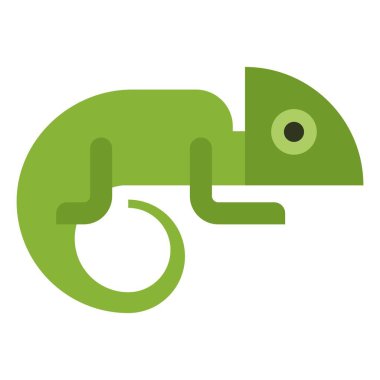 bukalemun düz clipart vektör çizimi