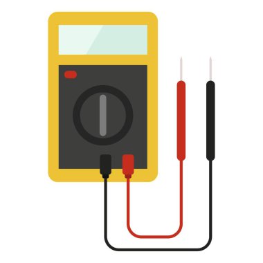 voltmetre düz clipart vektör çizimi