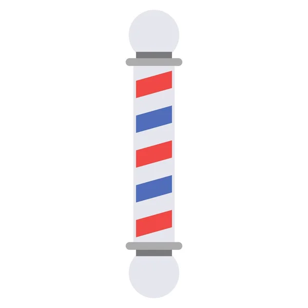 Barber Pole Flat Clipart Vector Illustration — Stock vektor