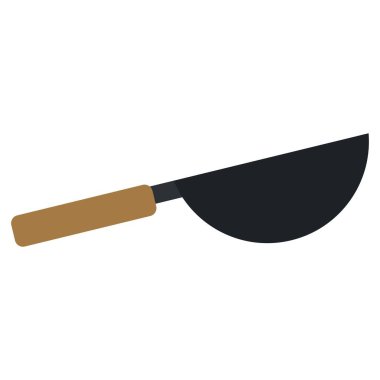 Asian Wok flat clipart vector illustration vector