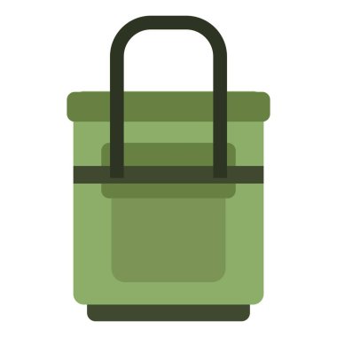 Food delivery bag flat clipart vector illustration vector