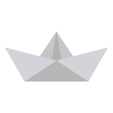 kağıt tekne düz clipart vektör çizimi