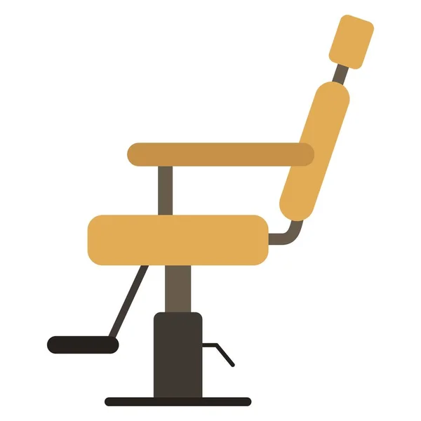 Chaise Coiffeur Plat Clipart Vecteur Illustration — Image vectorielle