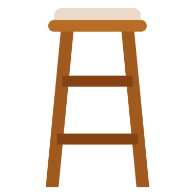 Stüdyo sandalyesi düz Clipart vektör çizimi