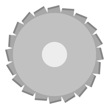 dairesel testere bıçağı düz clipart vektör çizimi