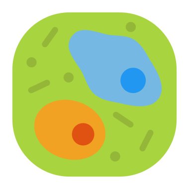 bitki hücre düz clipart vektör çizimi