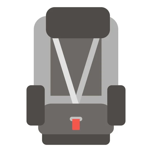 Siège Auto Bébé Plat Clipart Vecteur Illustration — Image vectorielle