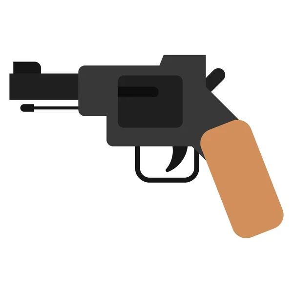 Start Pistolet Płaski Clipart Wektor Ilustracja — Wektor stockowy