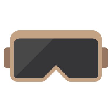 Gözlükler kayak düz clipart vektör resimlemesi