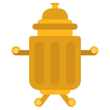 semavar düz clipart vektör çizimi