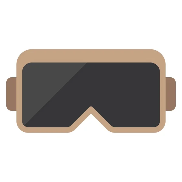 Goggles Ski Flat Clipart Vector Illustration — стоковый вектор
