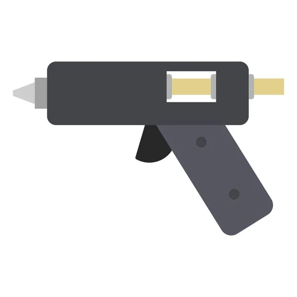 Pistola Silicone Plana Clipart Vetor Ilustração — Vetor de Stock