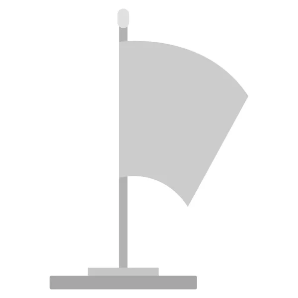 Schreibtischfahne Flach Cliparts Vektor Illustration — Stockvektor