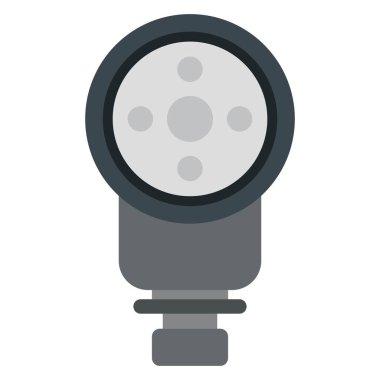 kamera flaş düz clipart vektör illüstrasyonunu yönlendirdi