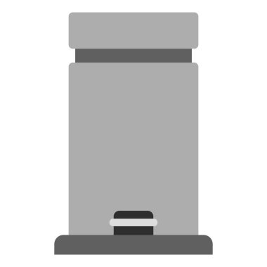 foot çöp kutusu düz clipart vektör çizimi
