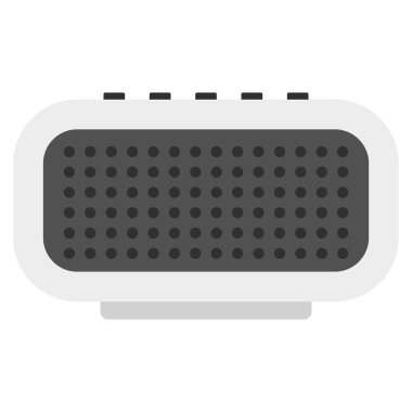 radyo akıllı hoparlör düz clipart vektör çizimi