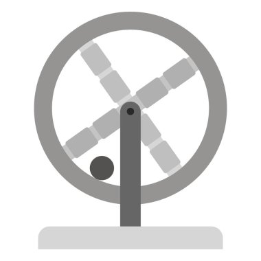 Daimi hareket düz clipart vektör çizimi