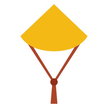 Vietnam şapkası düz clipart vektör çizimi