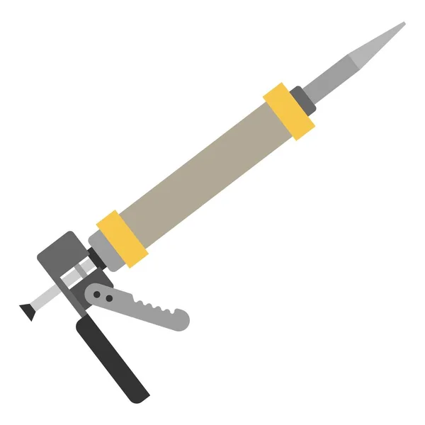 Pistolet Caulk Płaski Clipart Wektor Ilustracja — Wektor stockowy