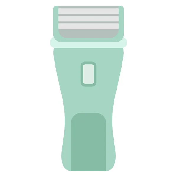 女性の再利用可能なシェービング剃刀フラットクリップベクトルイラスト — ストックベクタ