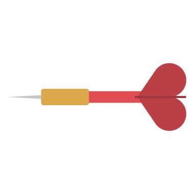 dart flat clipart vector illustration