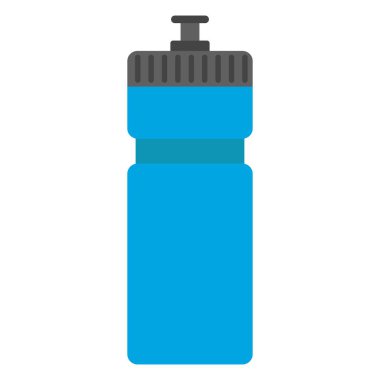 Spor su şişesi düz clipart vektör illüstrasyonu