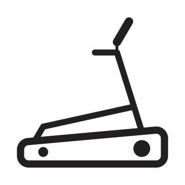 koşu bandı simgesi vektör tasarım şablonu