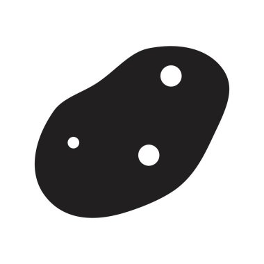 Patates simgesi vektör tasarım şablonu