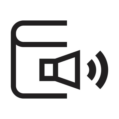 ses kitabı simgesi vektör tasarım şablonu