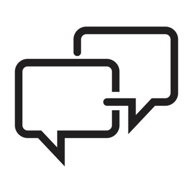 sohbet simgesi vektör tasarım şablonu